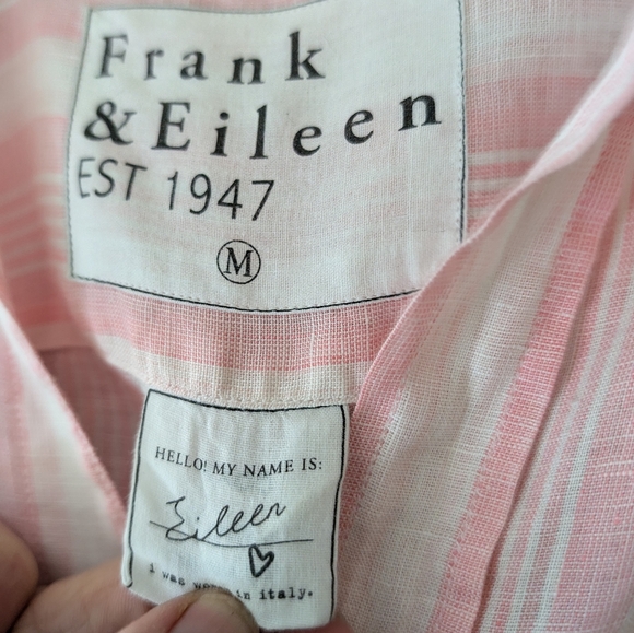 Frank & Eileen l Eileen Striped Linen Long Sleeve Top - Picture 4 of 10